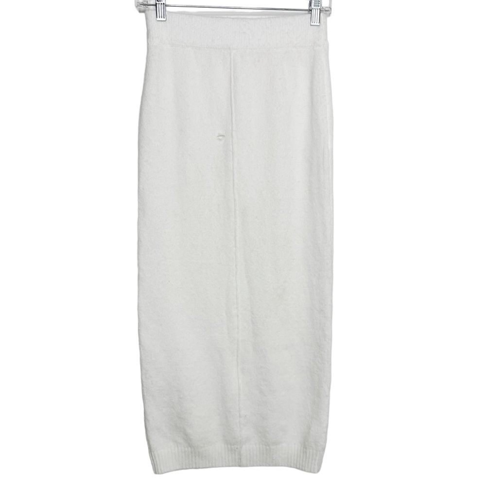 Missguided Tall Midi Knit Skirt White Size 2/4 TALL